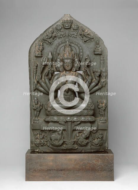 Cosmic Form of Shiva (Sadashiva), Pala period, c. 11th century. Creator: Unknown.