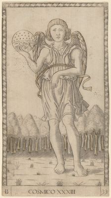 Cosmico (Genius of the World), c. 1465. Creator: Master of the E-Series Tarocchi