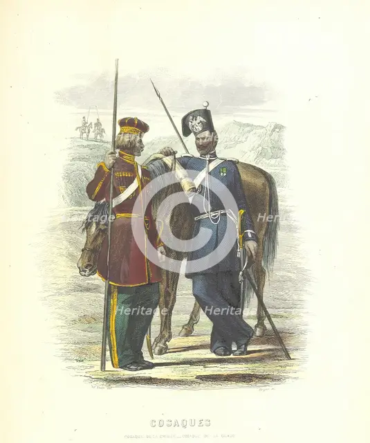 Cossacks, 1855.  Creator: Boyer.