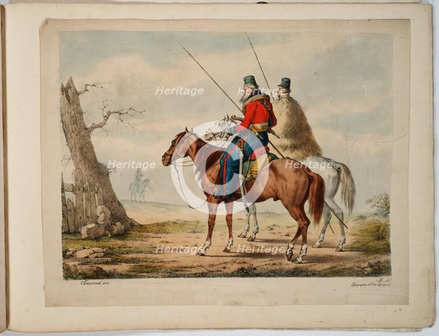 Cossacks, 1815-1819. Artist: Sauerweid, Alexander Ivanovich (1783-1844)