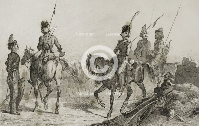 Cossacks, 1839. Creator: Augustin François Lemaitre.