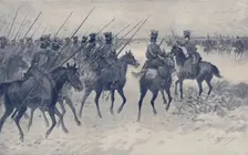 Cossacks Awaiting A French Cavalry Charge 1812, (1896)