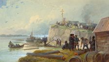 Cossacks Building Line Fortresses, 19th century. Creator: Nikolay Nikolaevich Karazin