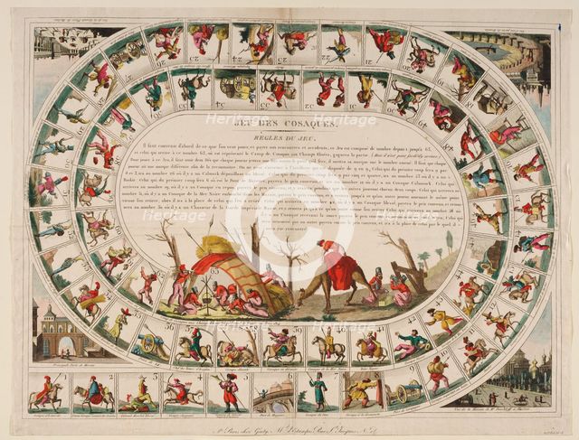Cossacks Game, 1815. Artist: Genty, Jean-Baptiste (1767-1824)