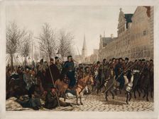 Cossacks in Hamburg, 18 March 1813, 1813. Artist: Suhr, Christoph (1771-1842)