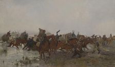Cossacks in the Marsh, between 1881-1887. Creator: Jozef Chelmonski