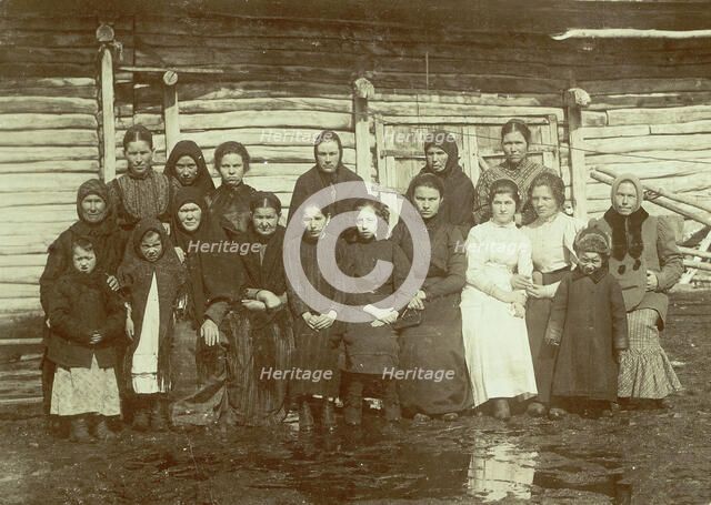 Cossack Women of Presnogor'kovsk Village, 1909. Creator: Nikolai Georgievich Katanaev.