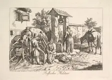 Cossack at the Well, 1815. Creator: Johann Christian Erhard