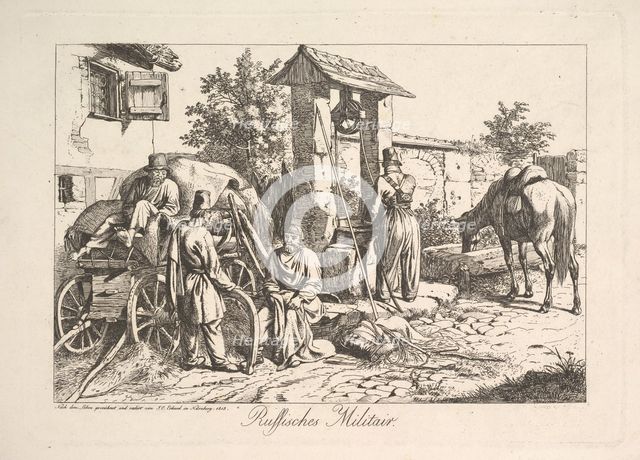 Cossack at the Well, 1815. Creator: Johann Christian Erhard.