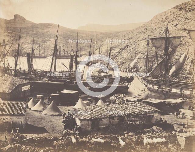 Cossack Bay, Balaklava, 1855. Creator: Roger Fenton.