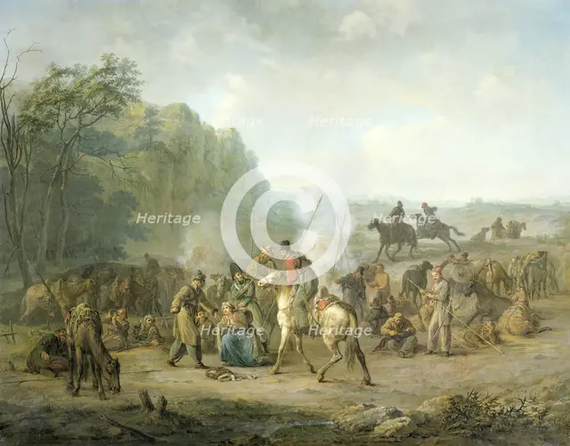 Cossack Bivouac, 1813, 1813-1814. Creator: Louis Moritz.