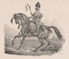 Cossack Cavalier, c. 1820. Creator: Carle Vernet (French, 1758-1836); Delpech