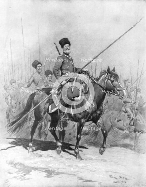 'Cossack Cavalry', 1914, (1926).Artist: Georges Bertin Scott