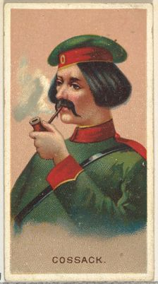 Cossack, from World's Smokers series (N33) for Allen & Ginter Cigarettes, 1888. Creator: Allen & Ginter