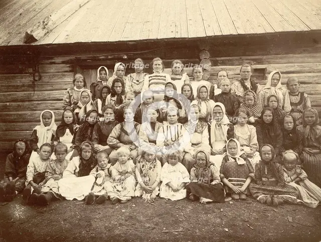 Cossack Girls, 1909. Creator: Nikolai Georgievich Katanaev.