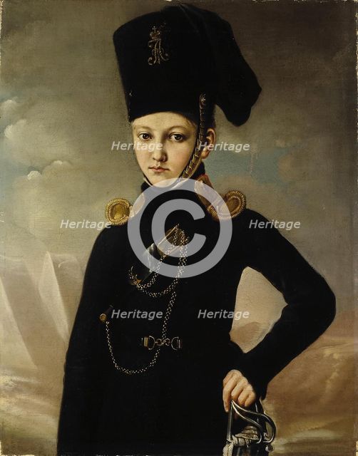 Cossack of the 1st Mounted Cossack Regiment Count M.A. Dmitriev-Mamonov, First quarter of 19th centu Artist: Anonymous  
