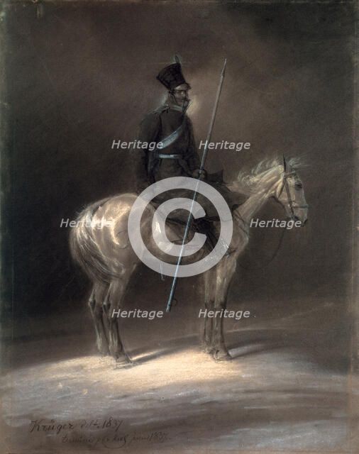 'Cossack on Horseback', 1837.  Artist: Franz Kruger