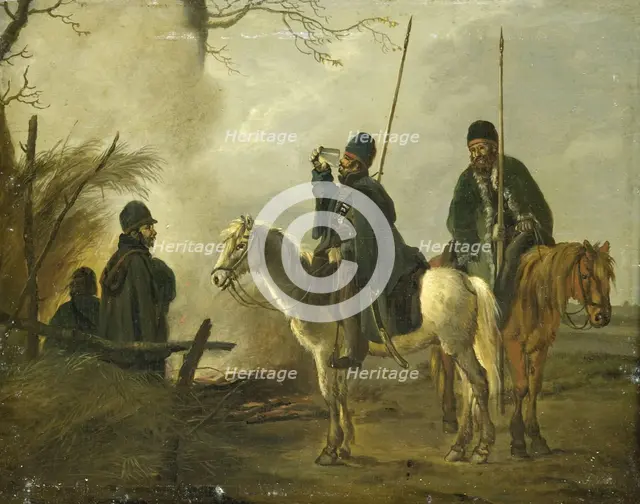 Cossack Outpost in 1813, 1813-1815. Creator: Pieter Gerardus van Os.