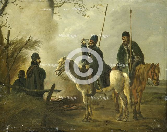 Cossack Outpost in 1813, 1813-1815. Creator: Pieter Gerardus van Os.