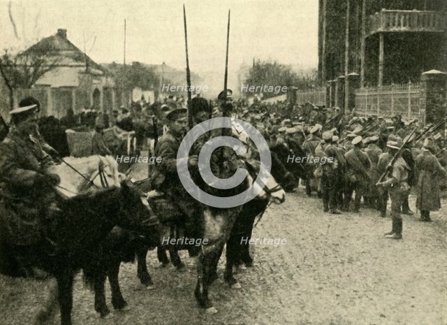Cossack soldiers, First World War, 1914, (c1920). Creator: Unknown.