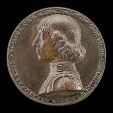 Costanzo Sforza, 1447-1483, Lord of Pesaro 1473 [obverse], 1475. Creator: Gianfrancesco Enzola