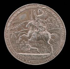 Costanzo Riding in the Country [reverse], 1475. Creator: Gianfrancesco Enzola