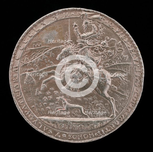 Costanzo Riding in the Country [reverse], 1475. Creator: Gianfrancesco Enzola.