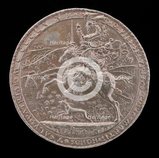 Costanzo Riding in the Country [reverse], 1475. Creator: Gianfrancesco Enzola.