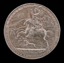 Costanzo Riding in the Country [reverse], 1475. Creator: Gianfrancesco Enzola