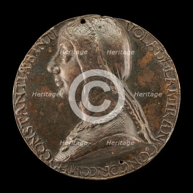 Costanza Bentivoglio, Wife of Antonio Pico della Mirandola 1473, Countess of Concordia 1483 [obverse Creator: Unknown.