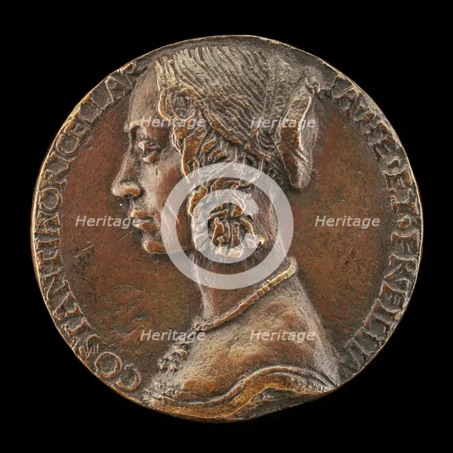 Costanza Rucellai, probably Daughter of Girolamo Rucellai and Wife of Francesco Dini 1471 [obverse], Creator: Unknown.