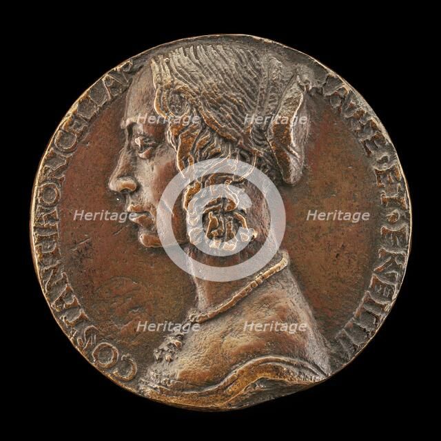 Costanza Rucellai, probably Daughter of Girolamo Rucellai and Wife of Francesco Dini 1471 [obverse], Creator: Unknown.