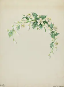 Costume Accessory (Orange Blossoms), c. 1937. Creator: Ruth M. Barnes