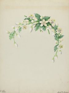 Costume Accessory (Orange Blossoms), c. 1937. Creator: Ruth M. Barnes