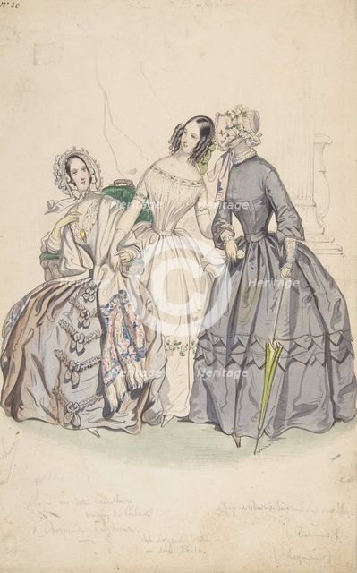 Costume Design, 1836-37. Creator: Numa Bassaget.