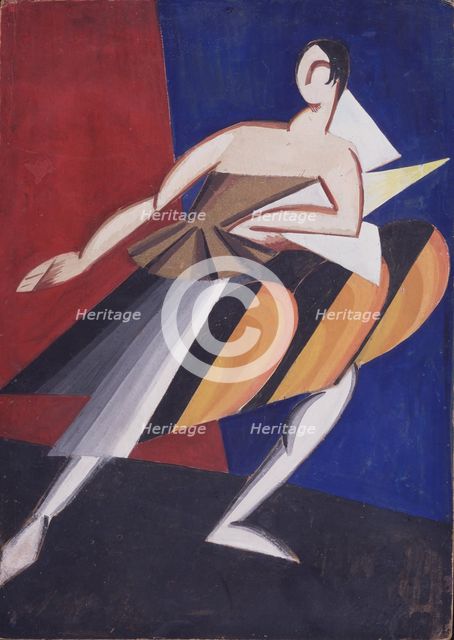 Costume design, 1920. Artist: Exter, Alexandra Alexandrovna (1882-1949)
