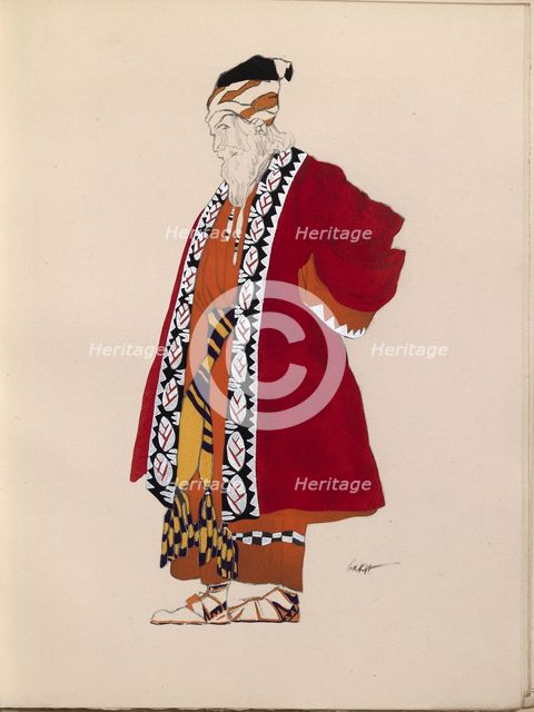 Costume design. Artist: Bakst, Léon (1866-1924)