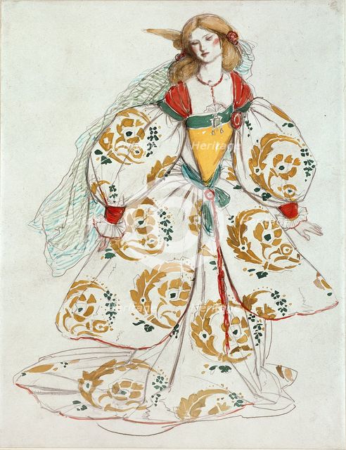 Costume Design, c1850-1880. Artist: Charles S Ricketts.