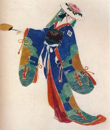 Costume Design for a Lady of the Chorus, in The Mikado c1926. Artist: Charles S Ricketts