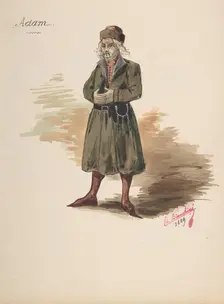 Costume Design for "Adam", 1889. Creator: Charles Bianchini