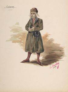 Costume Design for "Adam", 1889. Creator: Charles Bianchini