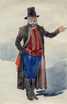 Costume design for Dear Little Denmark, Prince of Wales Theatre, 1909
