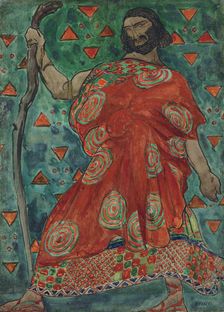 Costume design for drama Oedipus at Colonus by Sophocles, 1904