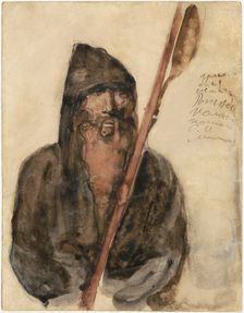 Costume Design for Feodor Chaliapin (1873-1938) in the opera Rogneda by Alexander Serov, 1897