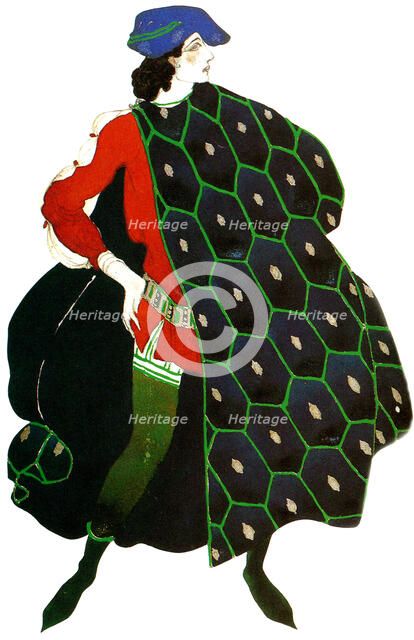 Costume design for Gabriele d'Annunzio's ballet 'The Martyrdom of St Sebastian', c1911. Artist: Leon Bakst