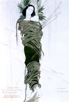 Costume design for Italian writer Gabriele D'Annunzio's drama The Martyrdom of St Sebastian, 1911. Artist: Leon Bakst