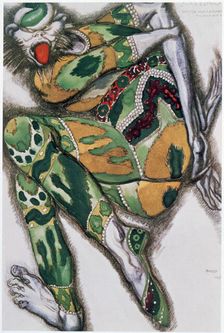 Costume design for Seefenfel, from Sadko, 1917. Artist: Leon Bakst