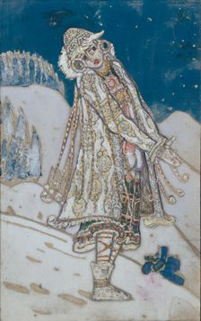 Costume design for the theatre play Snow Maiden by A. Ostrovsky, 1912. Artist: Roerich, Nicholas (1874-1947)