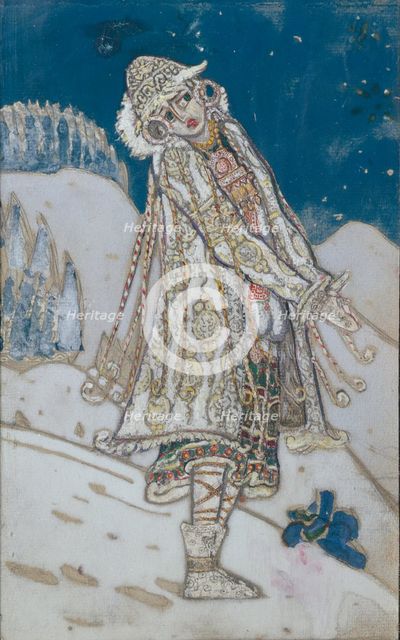 Costume design for the theatre play Snow Maiden by A. Ostrovsky, 1912. Artist: Roerich, Nicholas (1874-1947)