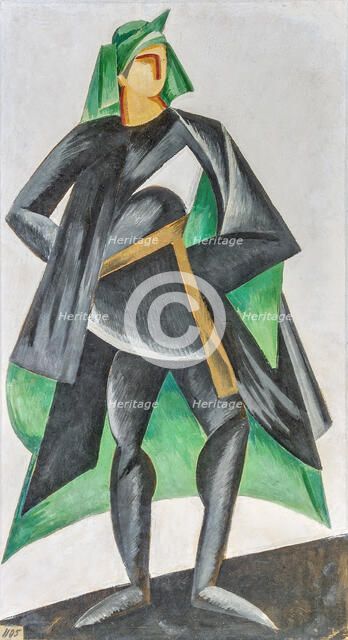 Costume design for the theatre play Romeo and Julia by W. Shakespeare, 1921. Creator: Exter, Alexandra Alexandrovna (1882-1949).